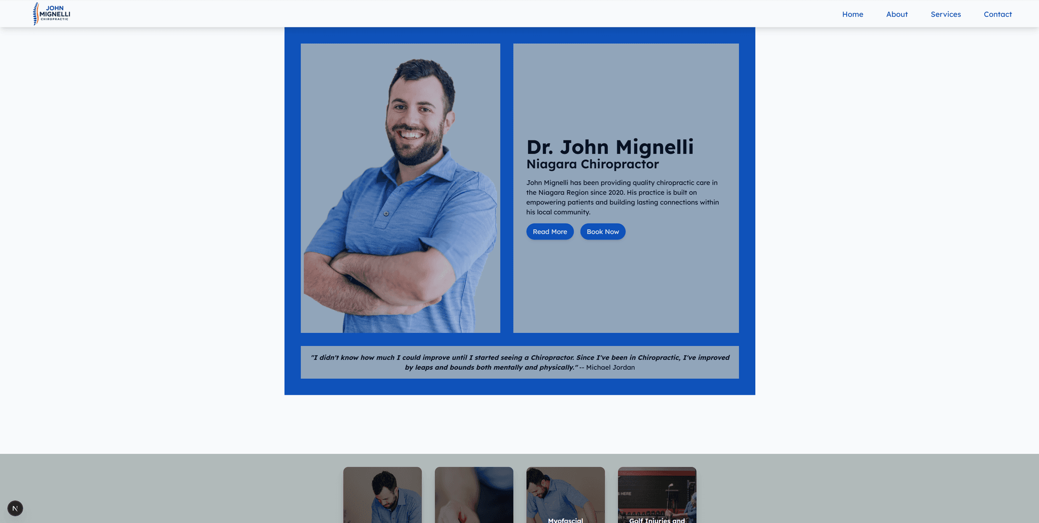 Dr. John Mignelli Website Image