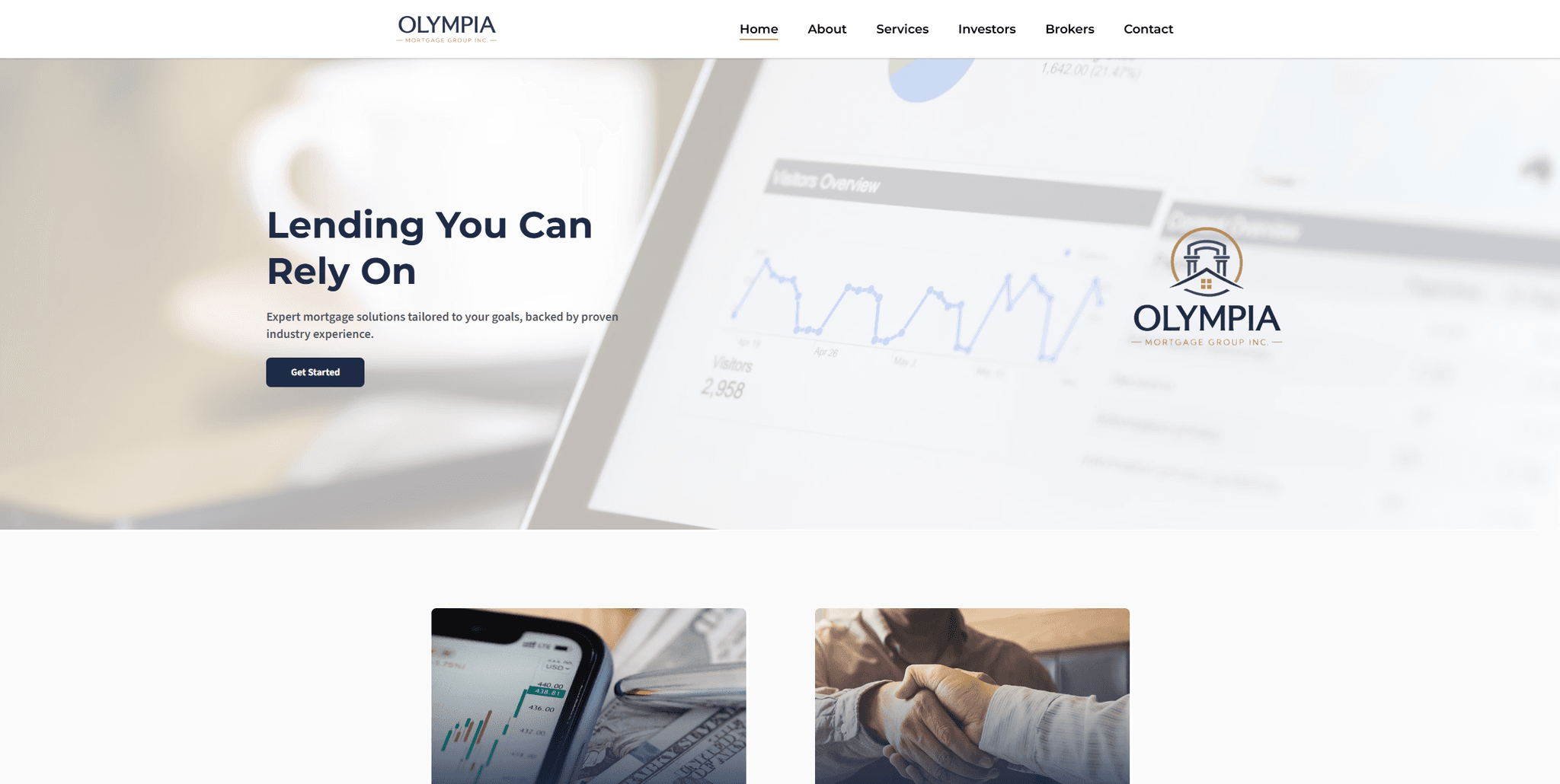 Olympia Mortgage Group Website Image